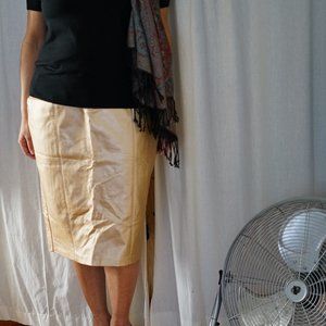 Primark Faux Leather Gold Skirt - NWT - Size 14 - Great for the holidays!!!